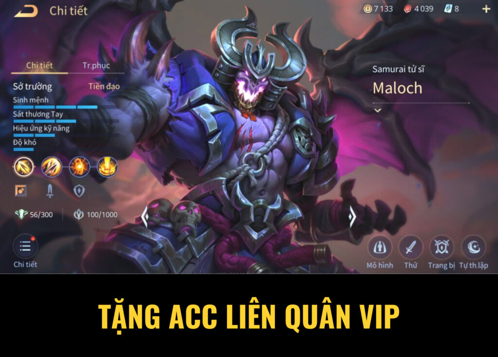 Tặng acc liên quân vip